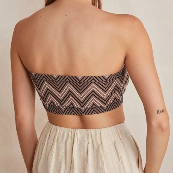 FREE People The Desert Days Seamless Bandeau natural combo Size M/L - Picture 10 of 14